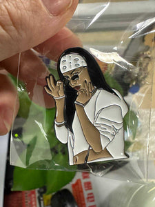 Aaliyah White Bandana Pin