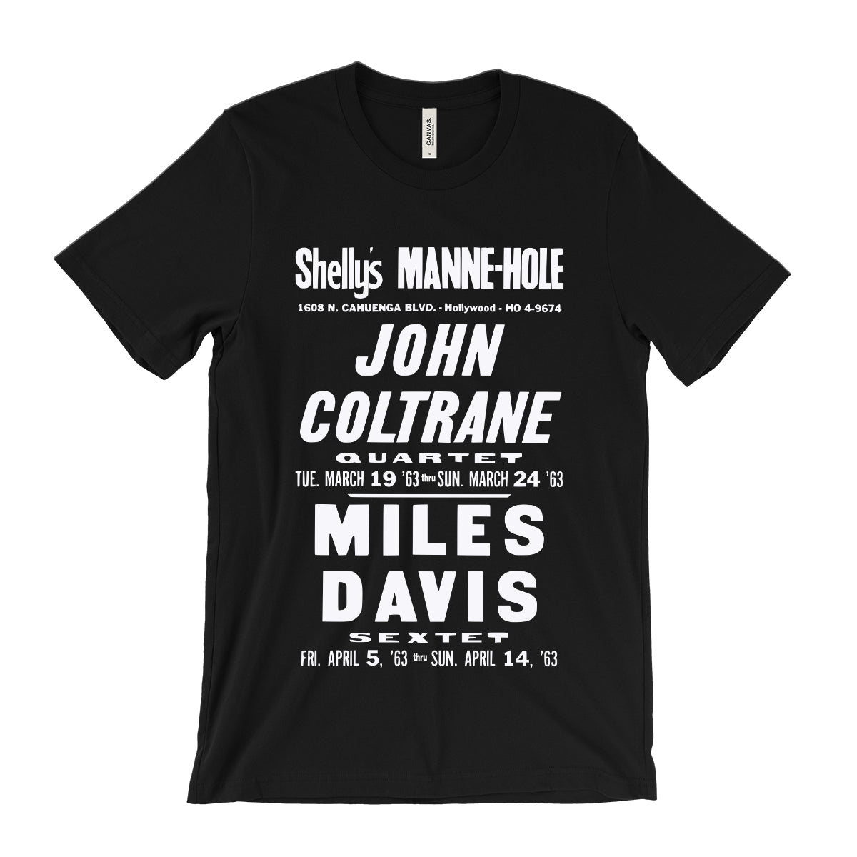 John Coltrane and Miles Davis Concert Poster T-Shirt