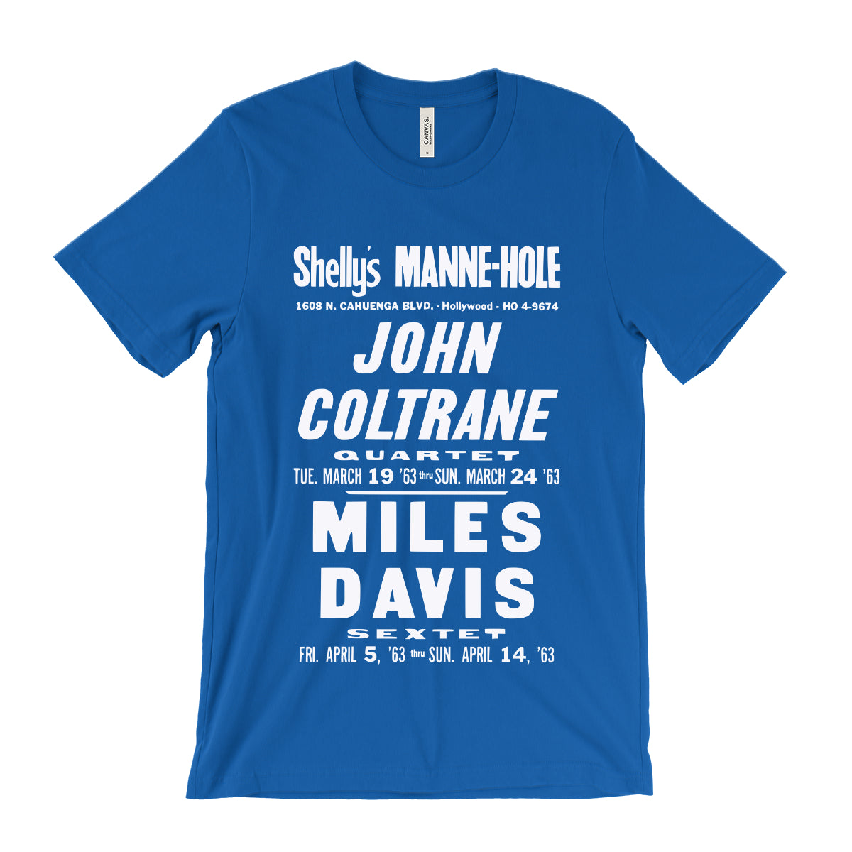John Coltrane and Miles Davis Concert Poster T-Shirt