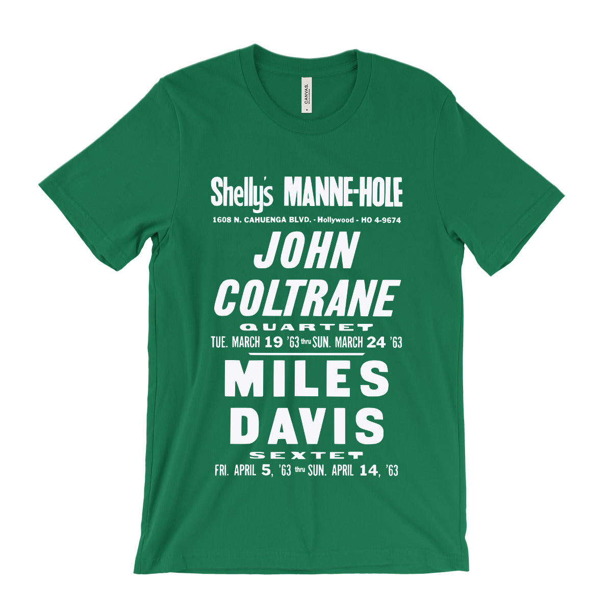 John Coltrane and Miles Davis Concert Poster T-Shirt