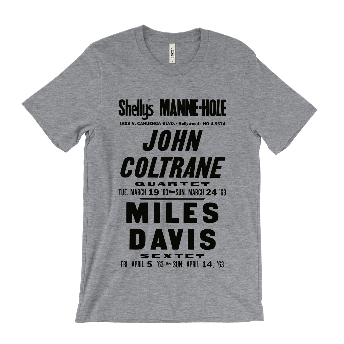 John Coltrane and Miles Davis Concert Poster T-Shirt