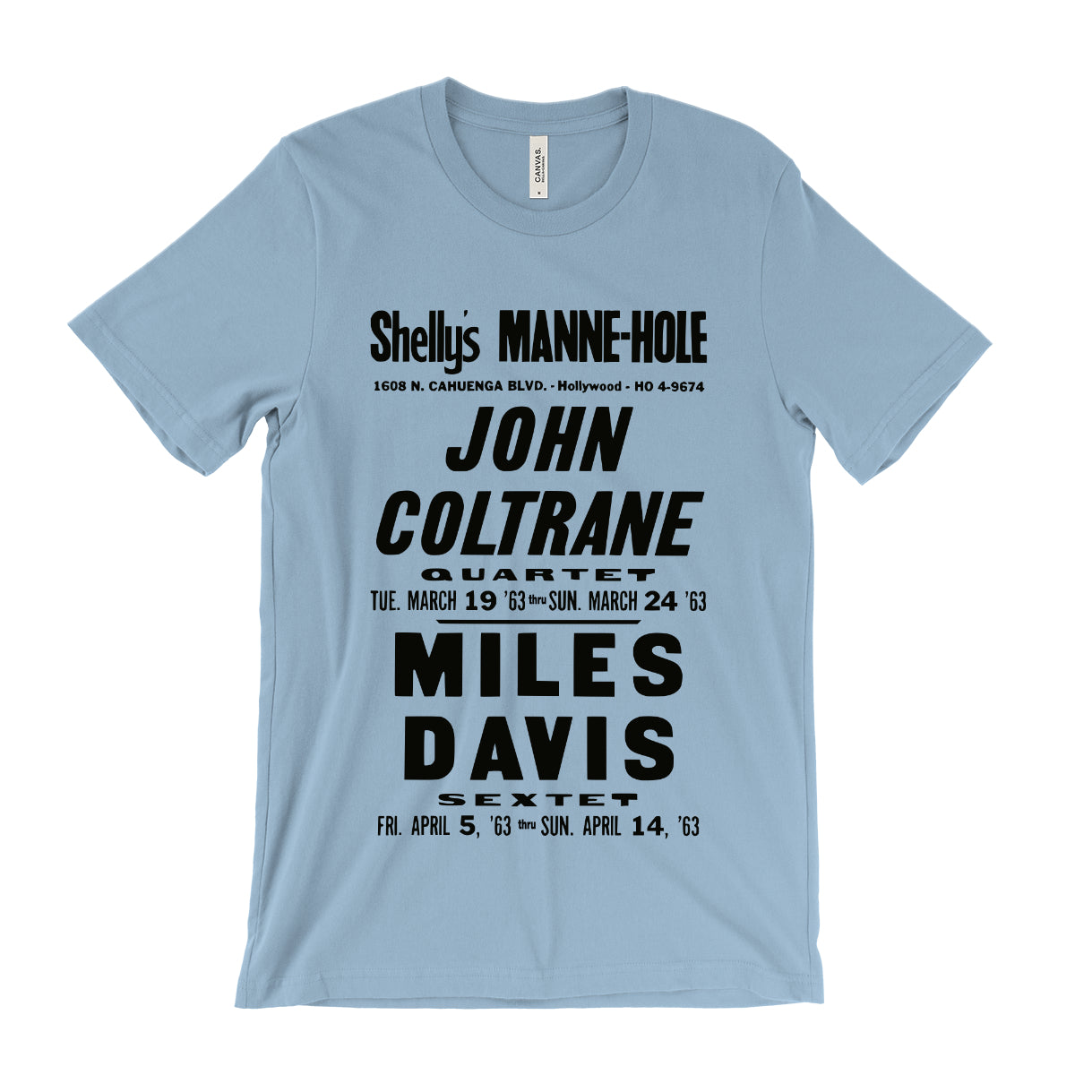 John Coltrane and Miles Davis Concert Poster T-Shirt