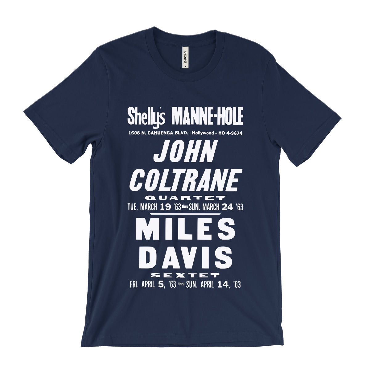 John Coltrane and Miles Davis Concert Poster T-Shirt