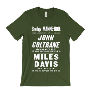 John Coltrane and Miles Davis Concert Poster T-Shirt