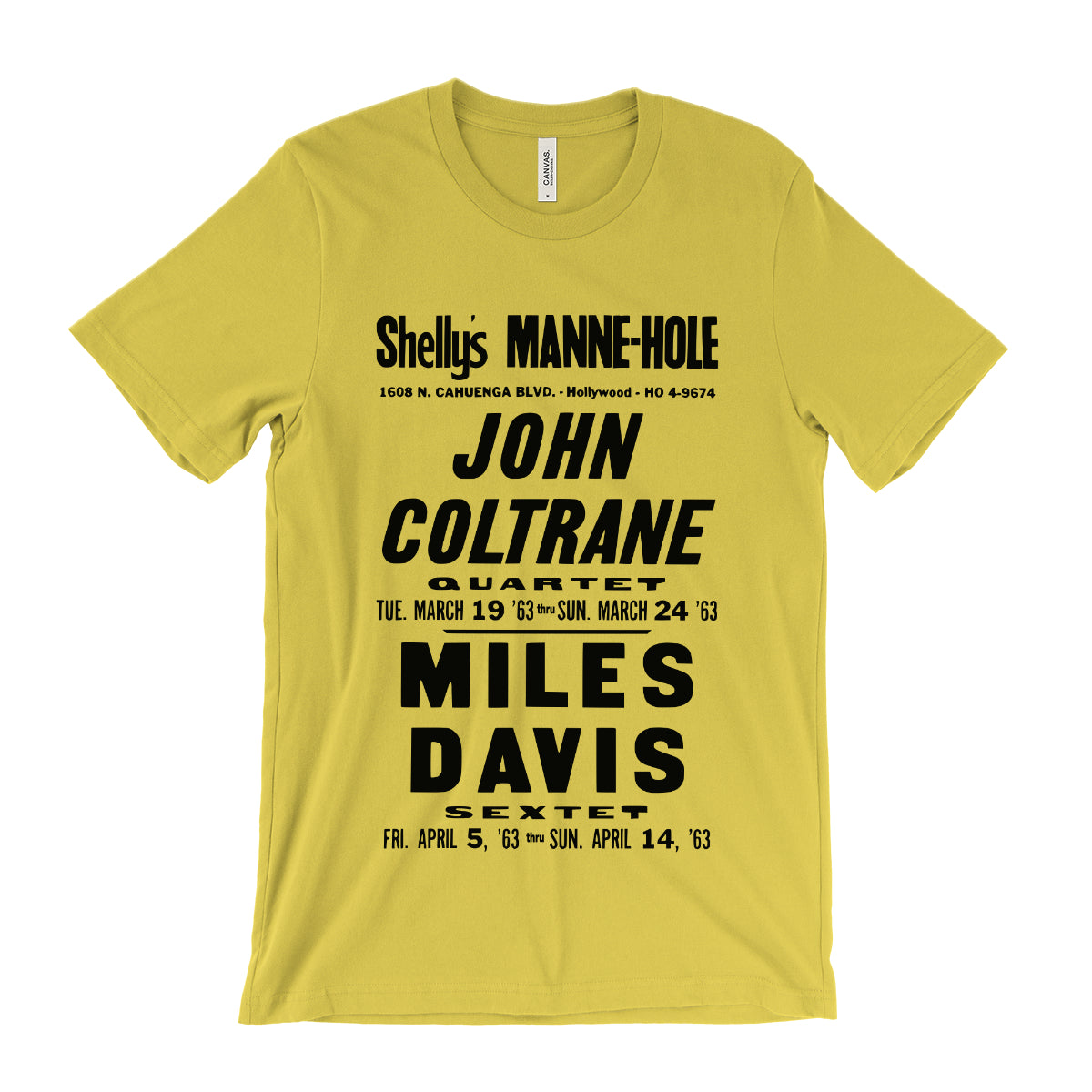 John Coltrane and Miles Davis Concert Poster T-Shirt