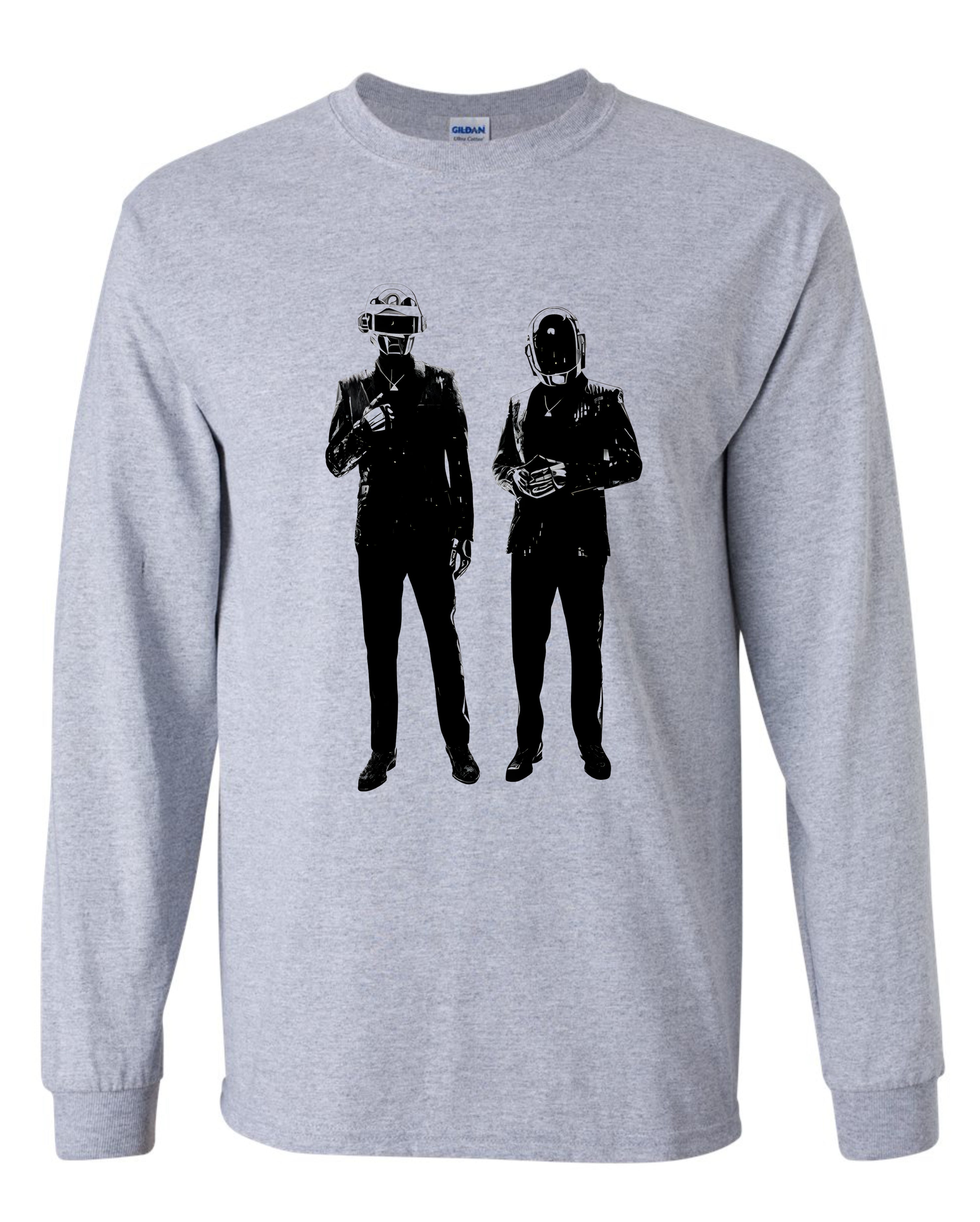 Daft Punk B/W Long Sleeve Shirt