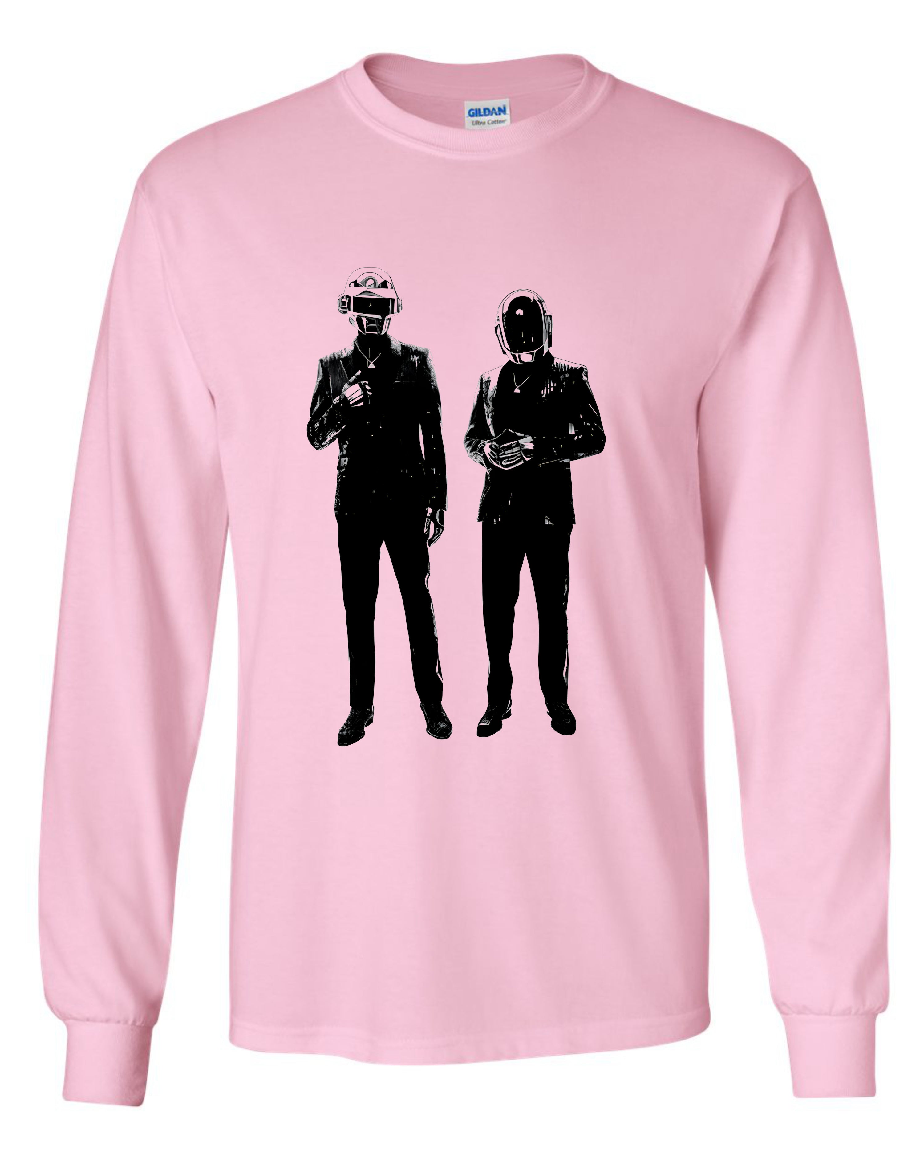 Daft Punk B/W Long Sleeve Shirt