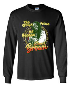 Dennis Brown - The Crown Prince Of Reggae Long Sleeve Shirt