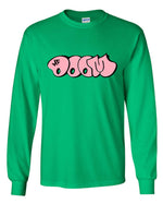 Load image into Gallery viewer, MF Doom Pink Bubble Long Sleeve Shirt
