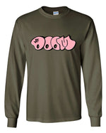 Load image into Gallery viewer, MF Doom Pink Bubble Long Sleeve Shirt

