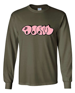 MF Doom Pink Bubble Long Sleeve Shirt