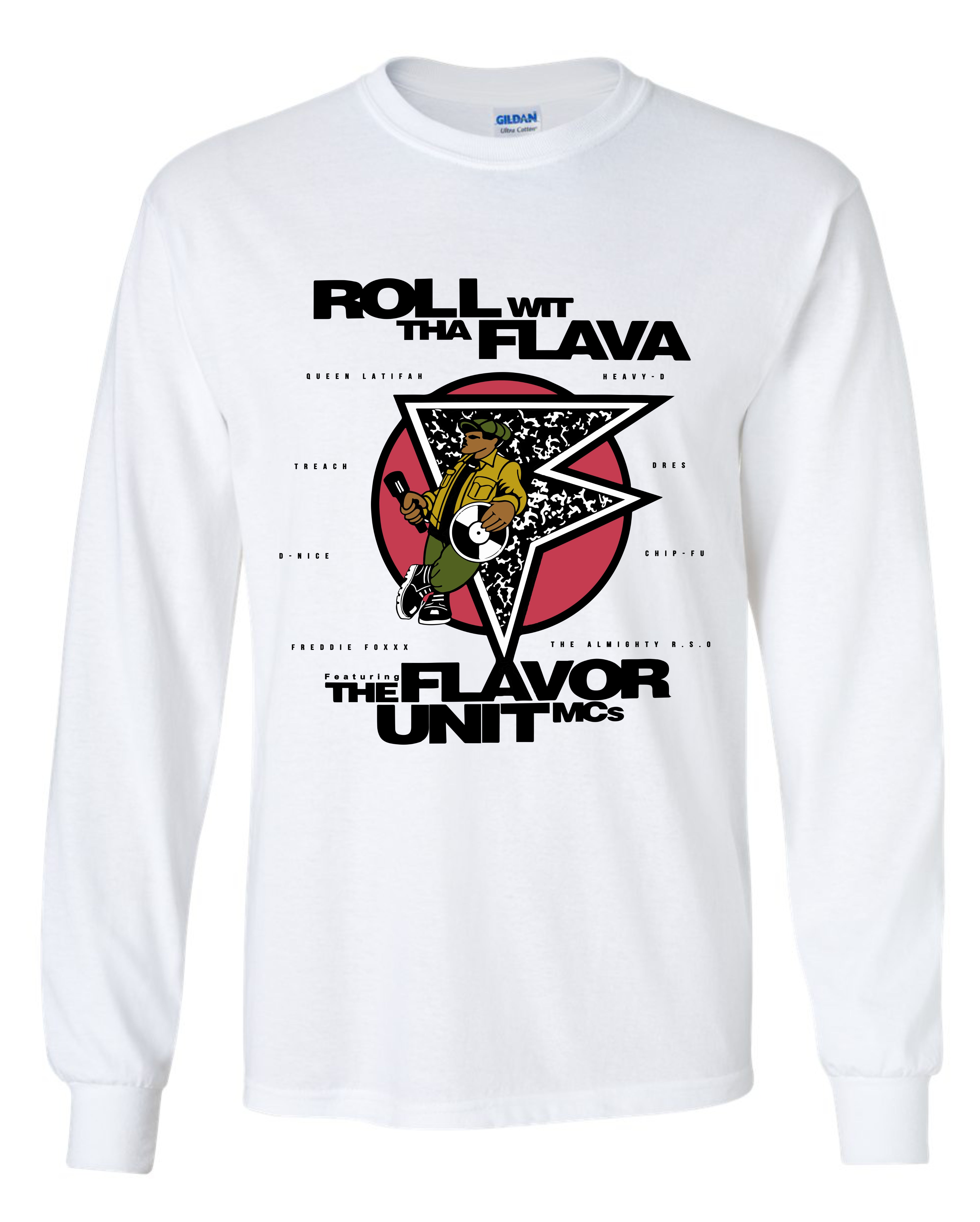 The Flavor Unit Mc's - Roll Wit Tha Flava Long Sleeve Shirt