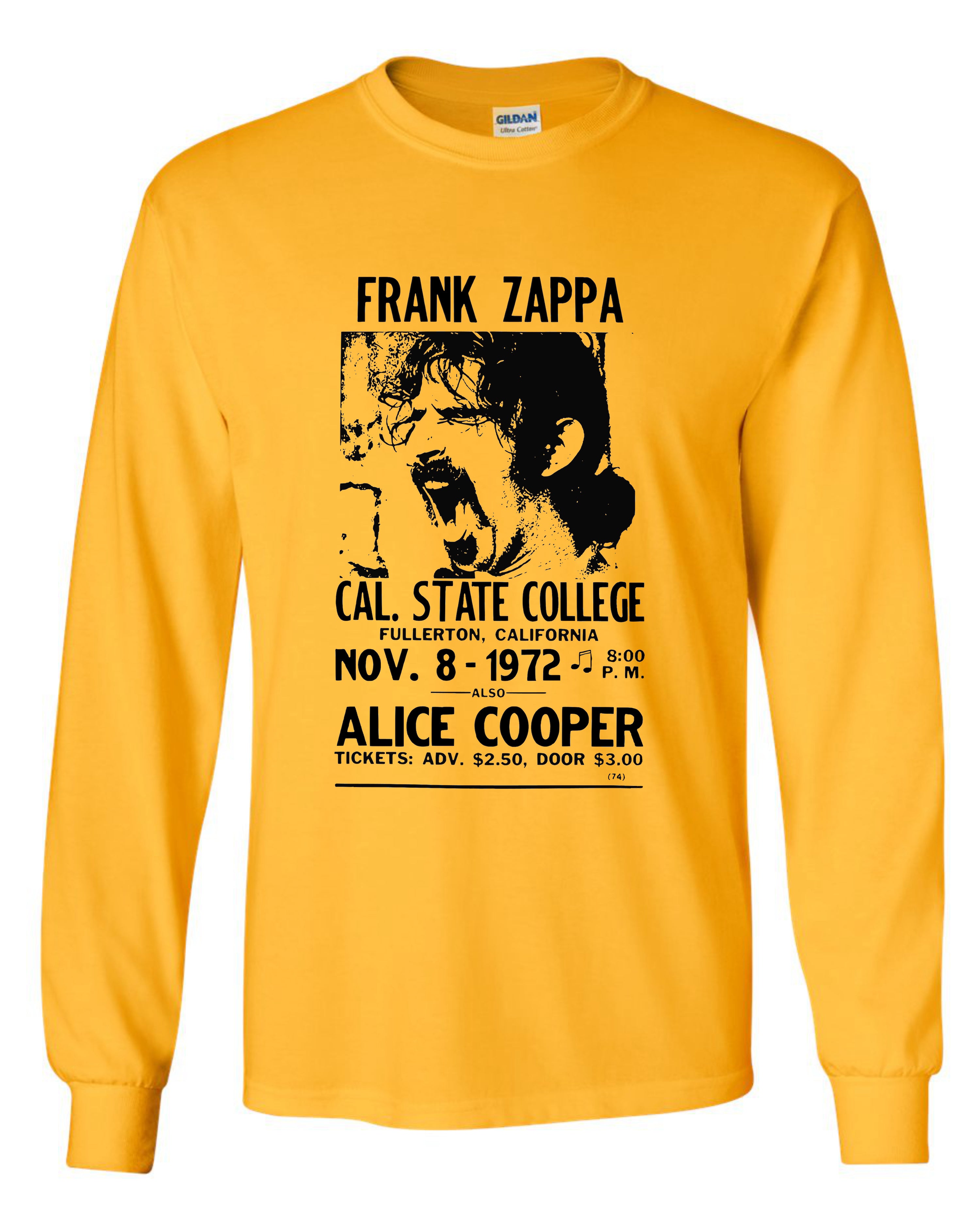 Frank Zappa Poster Long Sleeve Shirt