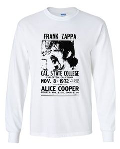 Frank Zappa Poster Long Sleeve Shirt