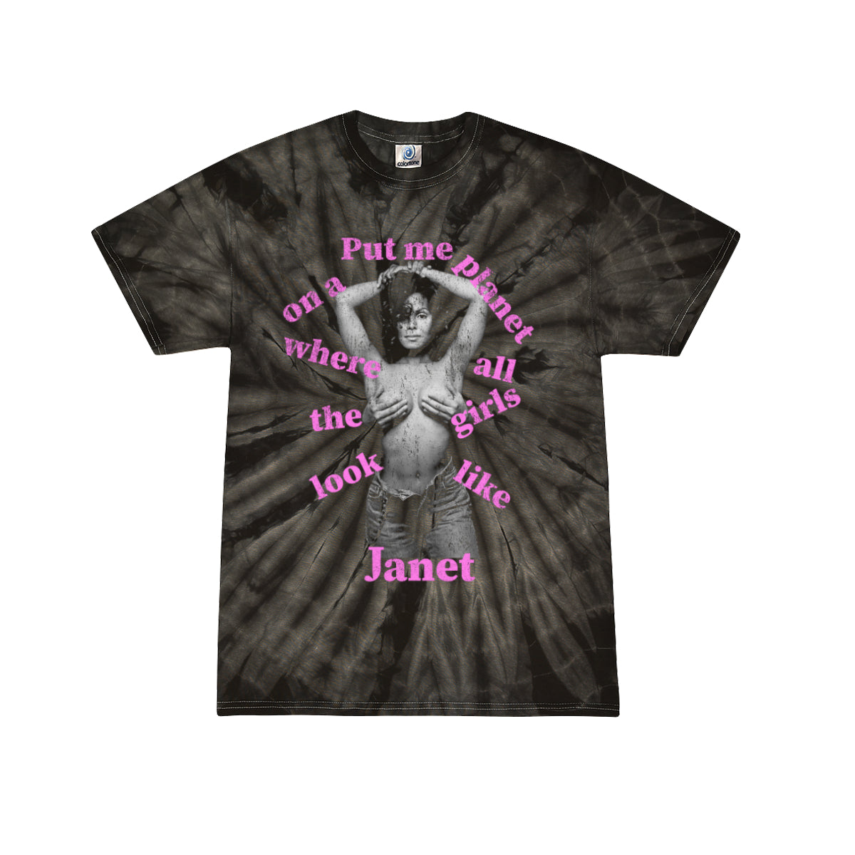 Janet Jackson - Put Me On A Planet... Tie Dye T-Shirt