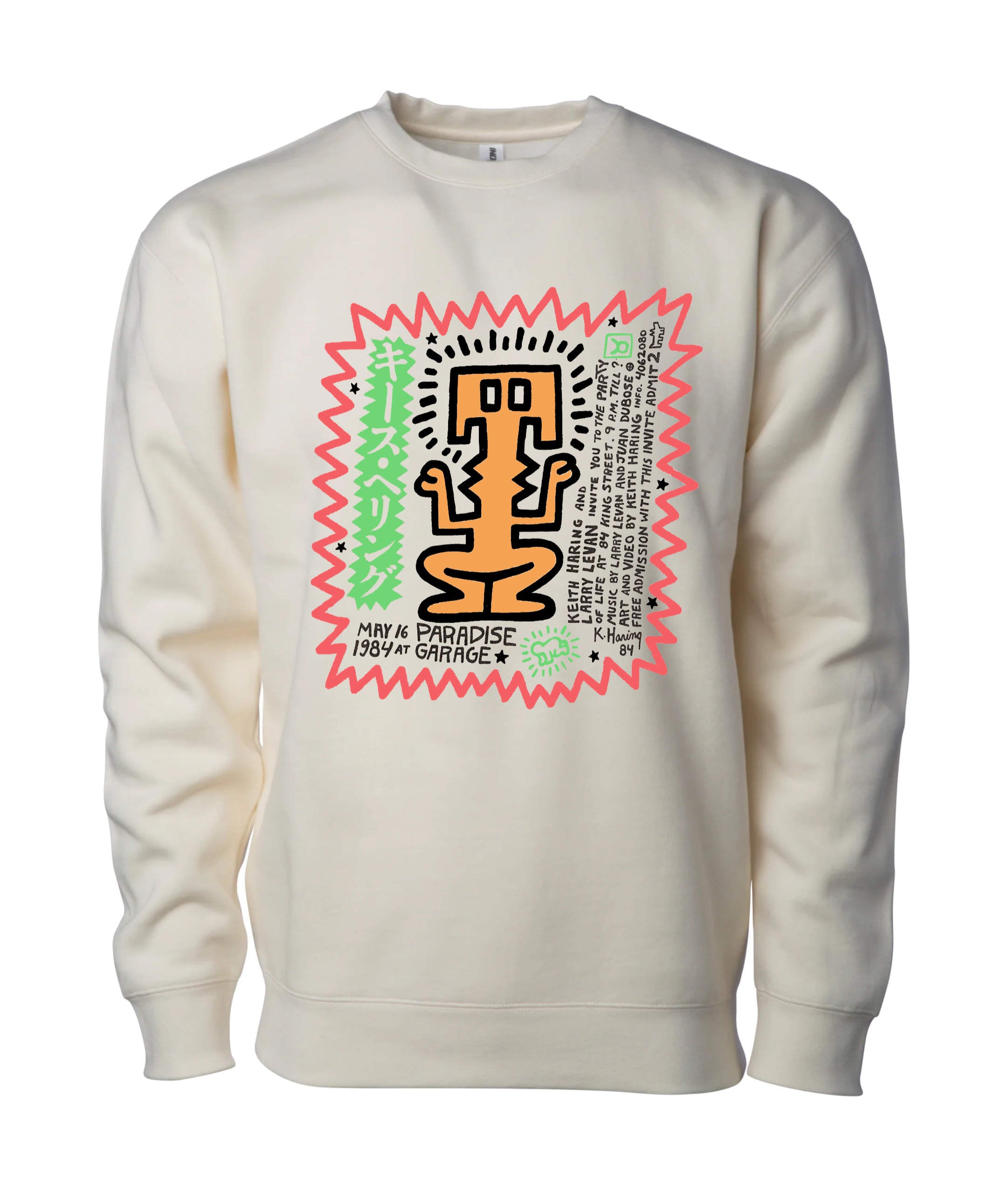 Keith Haring and Paradise Garge Flyer Sweatshirt