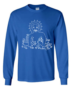 Keith Haring Larry Levan Birthday Party Flyer Long Sleeve Shirt