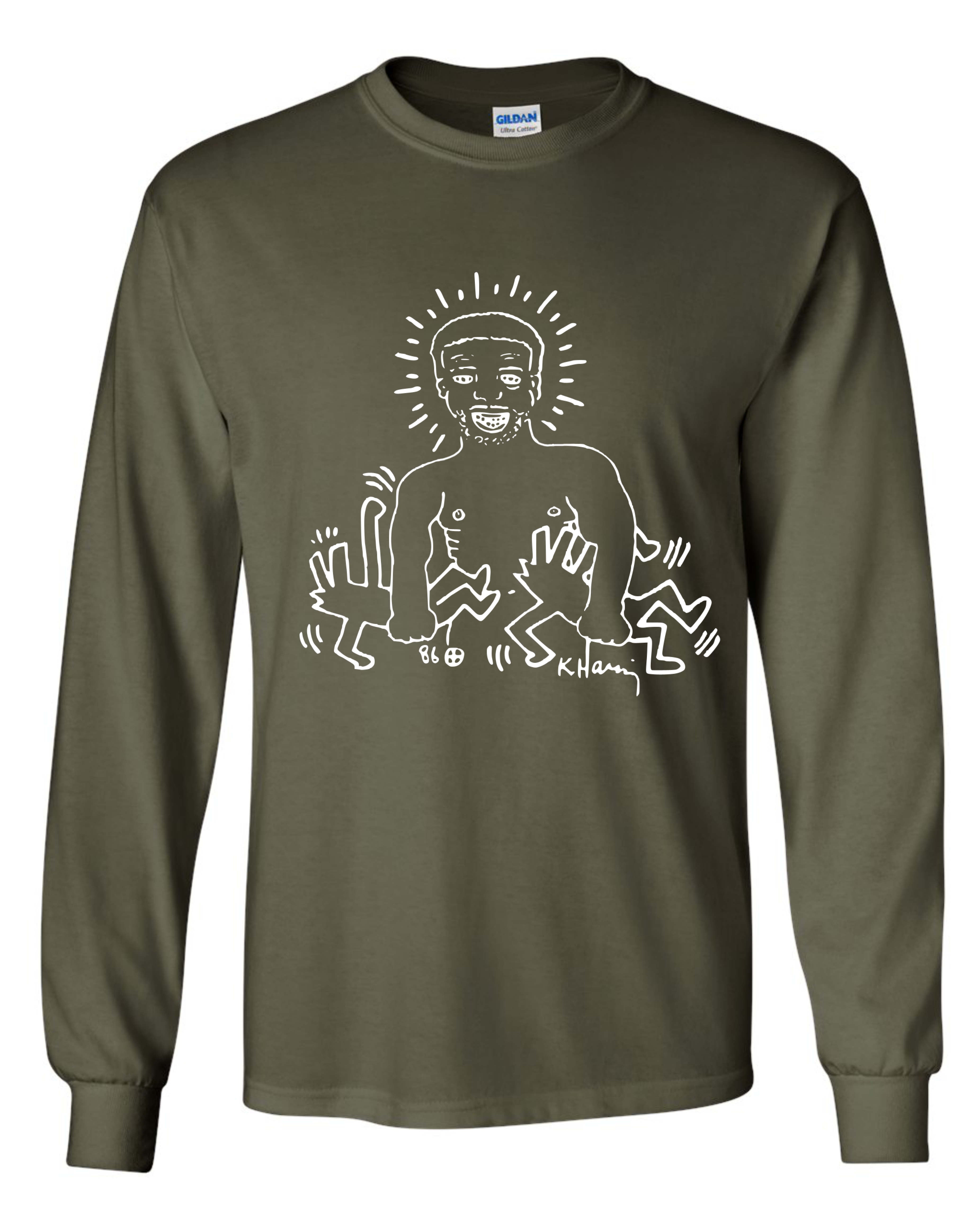 Keith Haring Larry Levan Birthday Party Flyer Long Sleeve Shirt