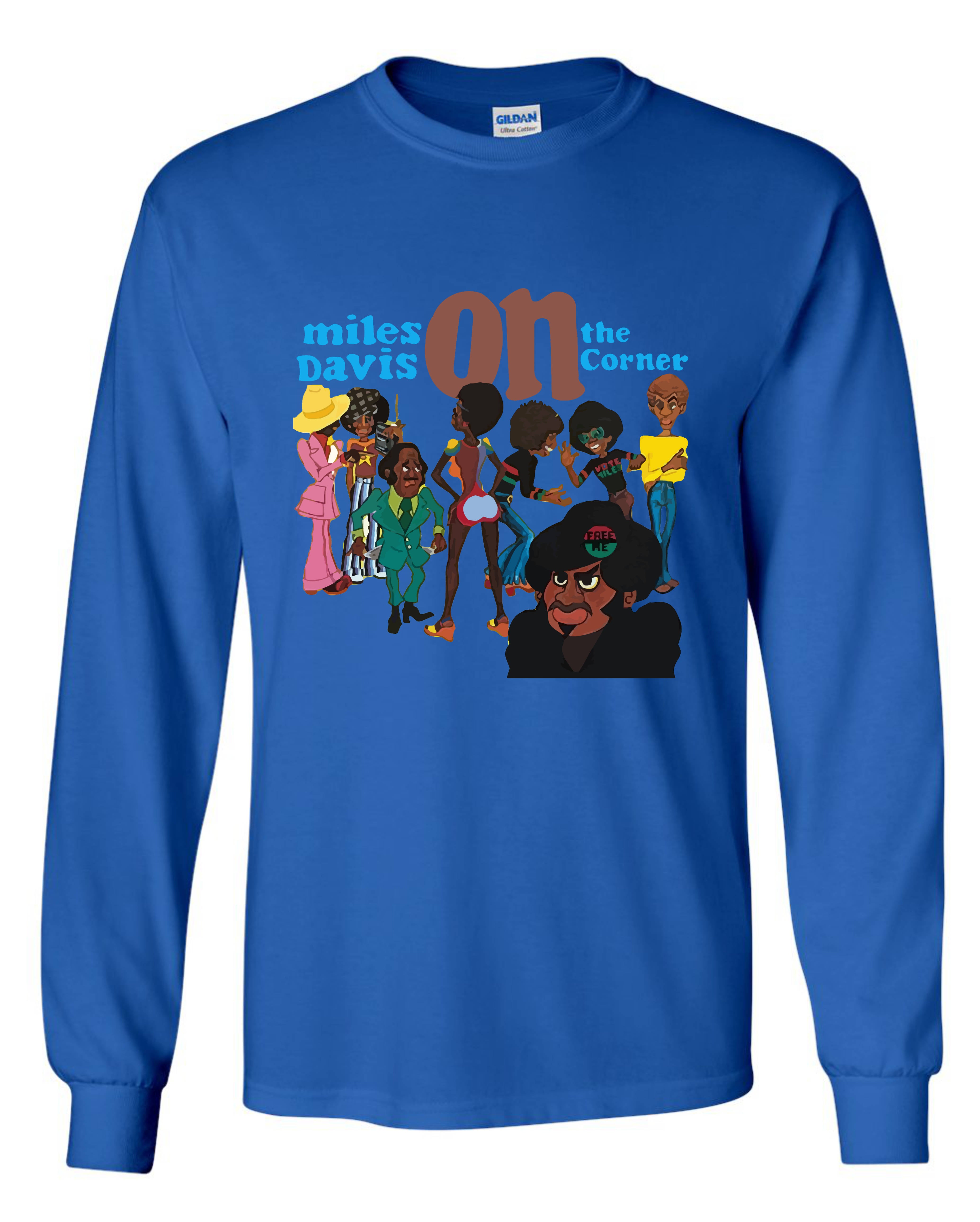 Miles Davis On The Corner Long Sleeve Shirt