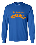 Load image into Gallery viewer, Mobb Deep Blue and Orange Long Sleeve Shirt
