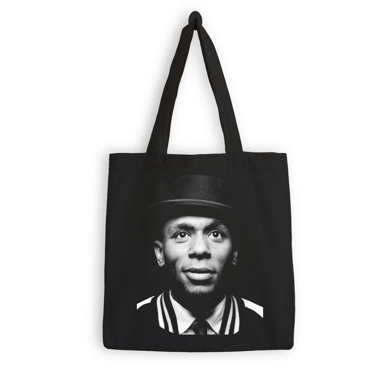 Mos Def Black and White Portrait Tote Bag