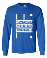 Load image into Gallery viewer, New Order FACD. 50 1981 Movement Long Sleeve Shirt
