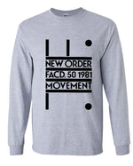 Load image into Gallery viewer, New Order FACD. 50 1981 Movement Long Sleeve Shirt
