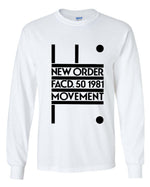 Load image into Gallery viewer, New Order FACD. 50 1981 Movement Long Sleeve Shirt
