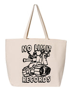 Load image into Gallery viewer, No Limit Records Jumbo Tote Bag
