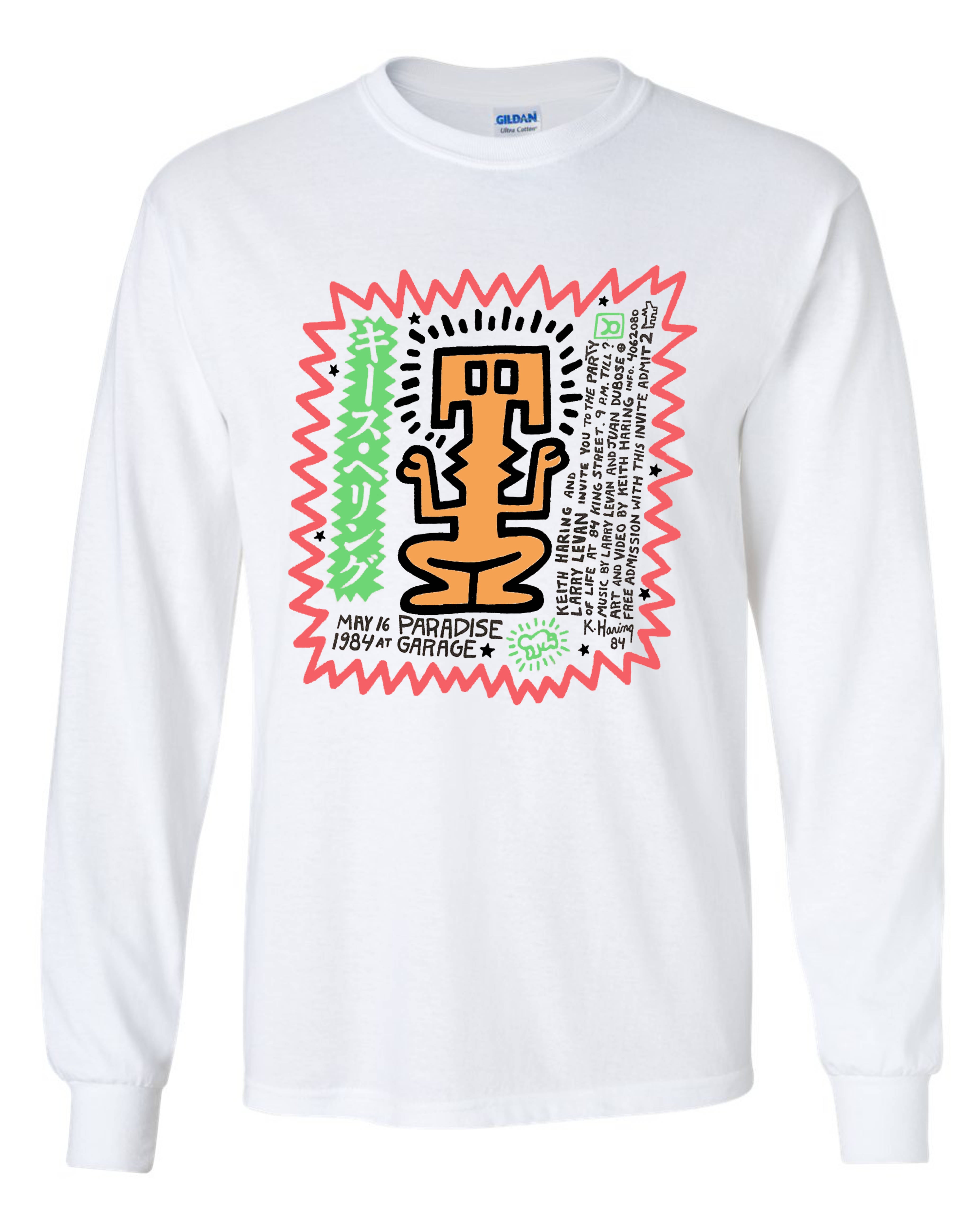 Paradise Garage x Keith Haring Flyer Long Sleeve Shirt