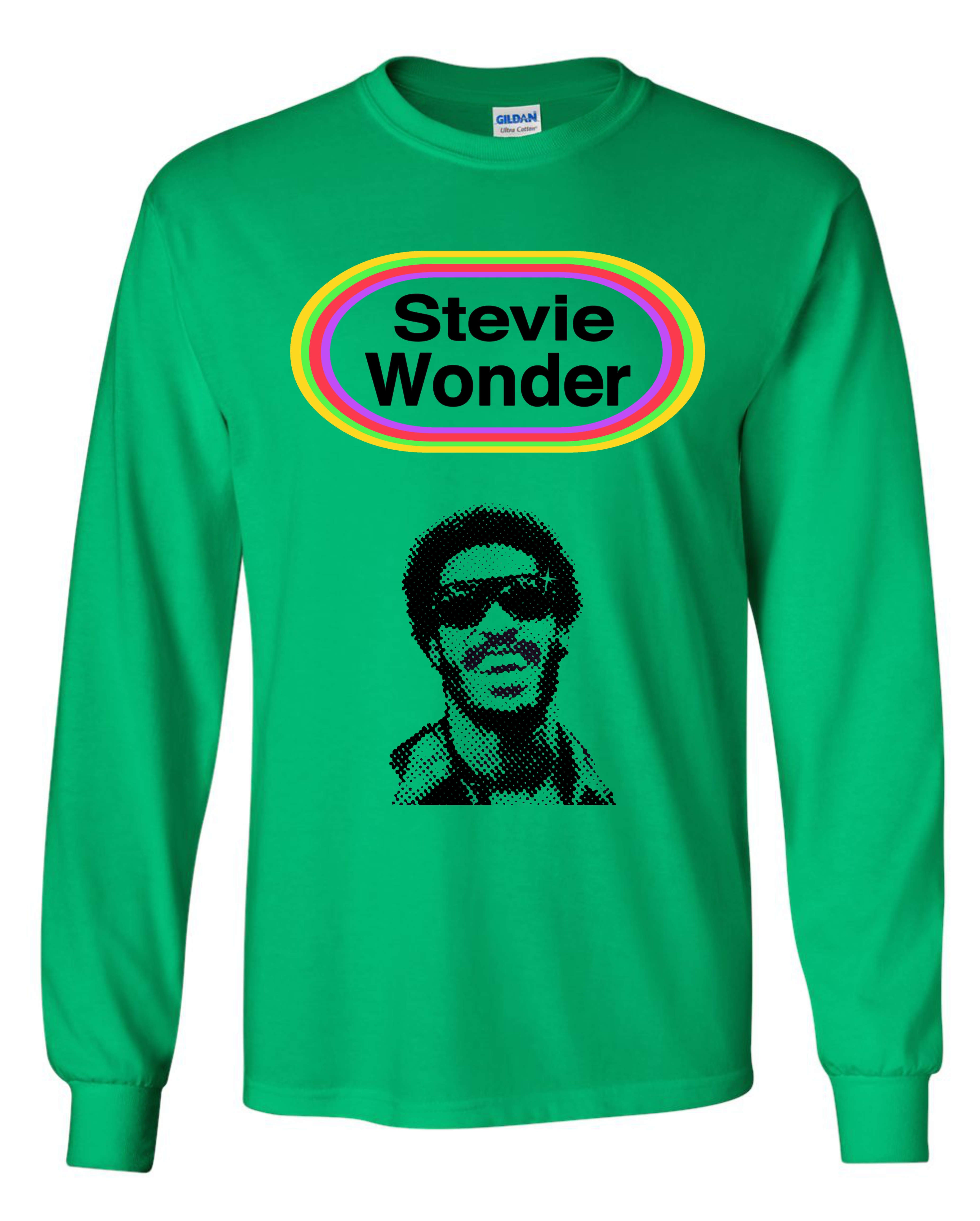 Stevie Wonder Looking Back Long Sleeve Shirt