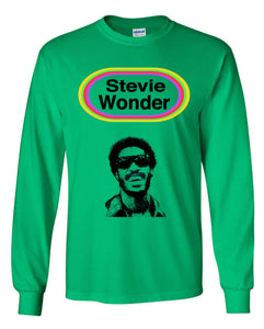 Stevie Wonder Looking Back Long Sleeve Shirt