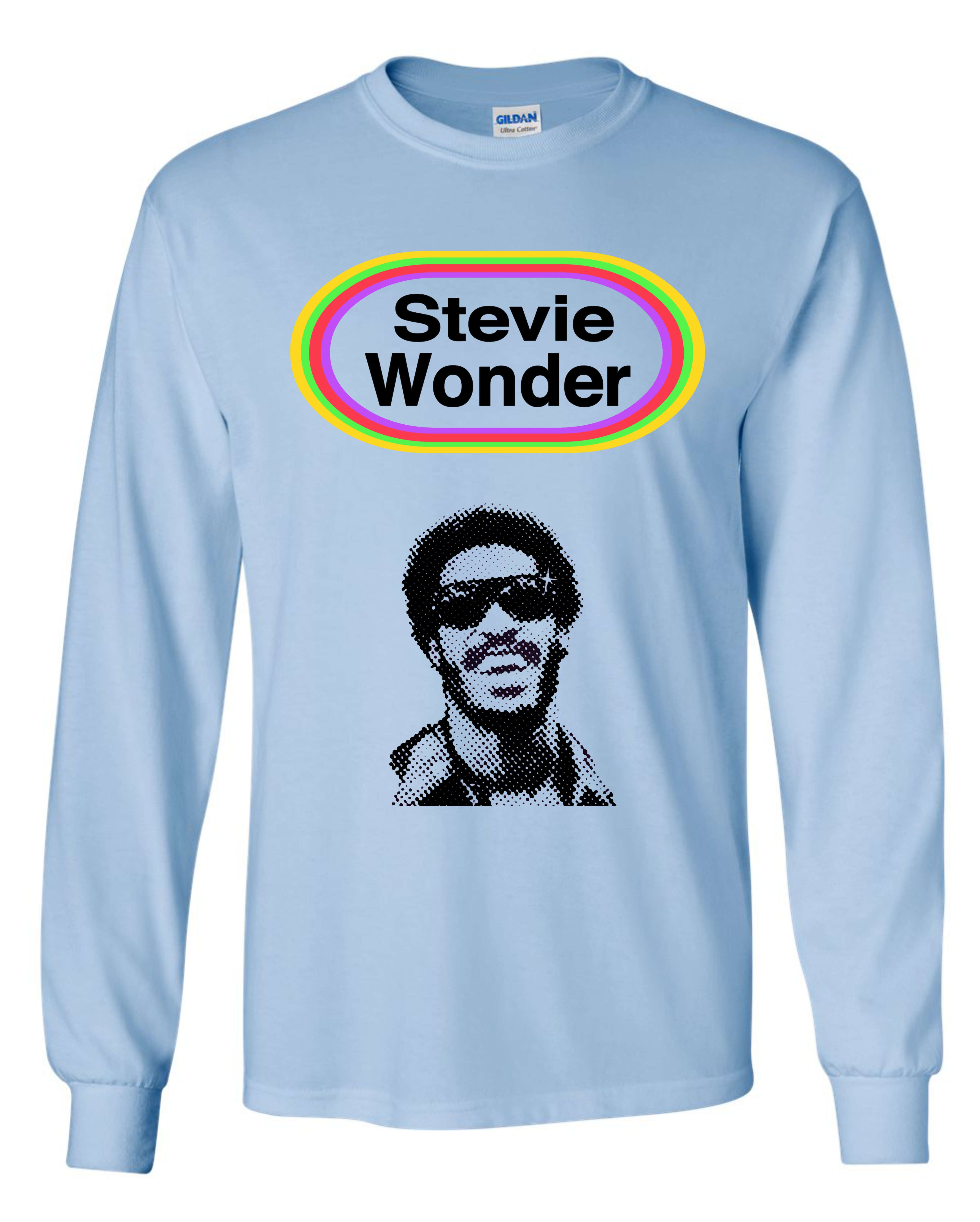 Stevie Wonder Looking Back Long Sleeve Shirt