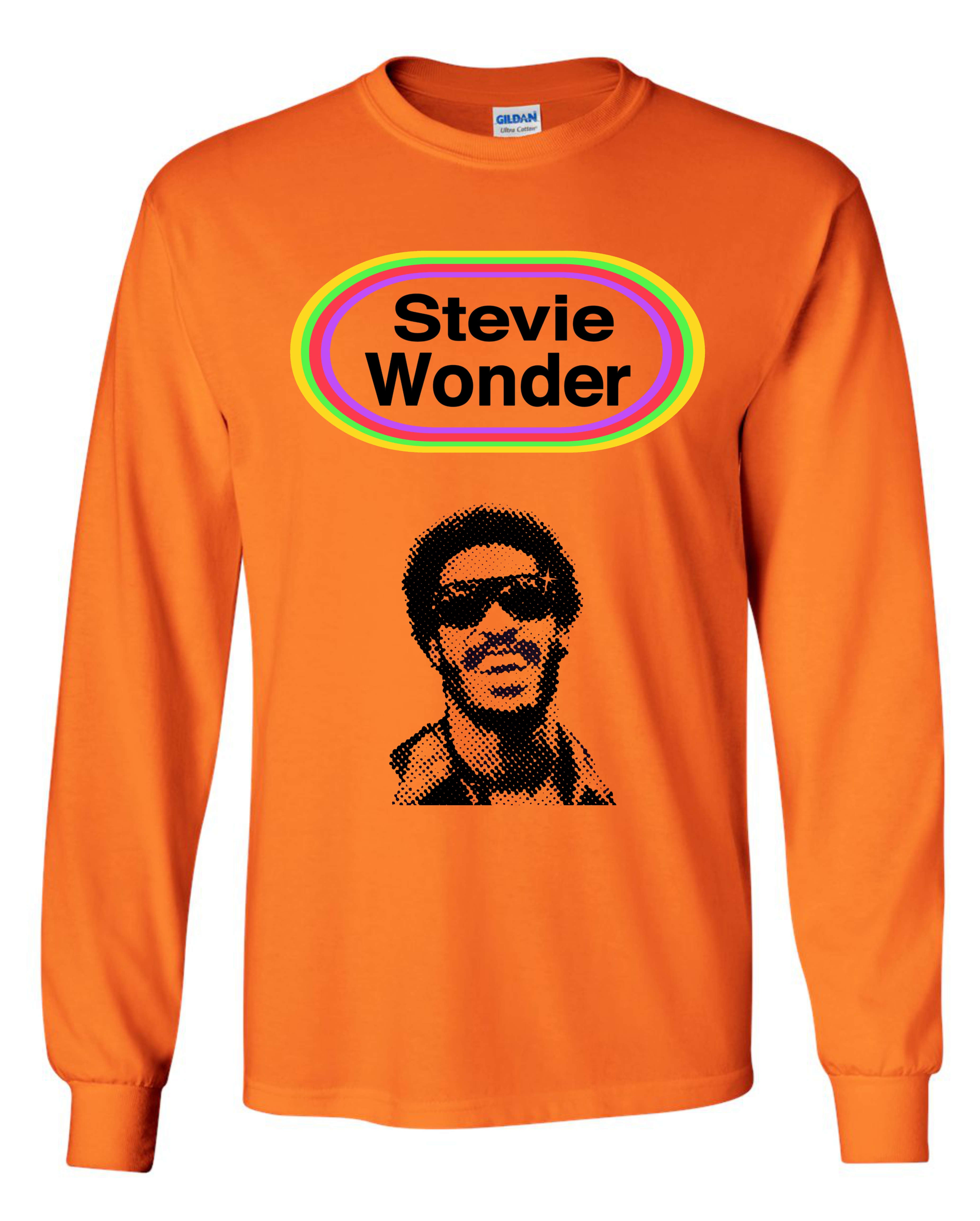 Stevie Wonder Looking Back Long Sleeve Shirt