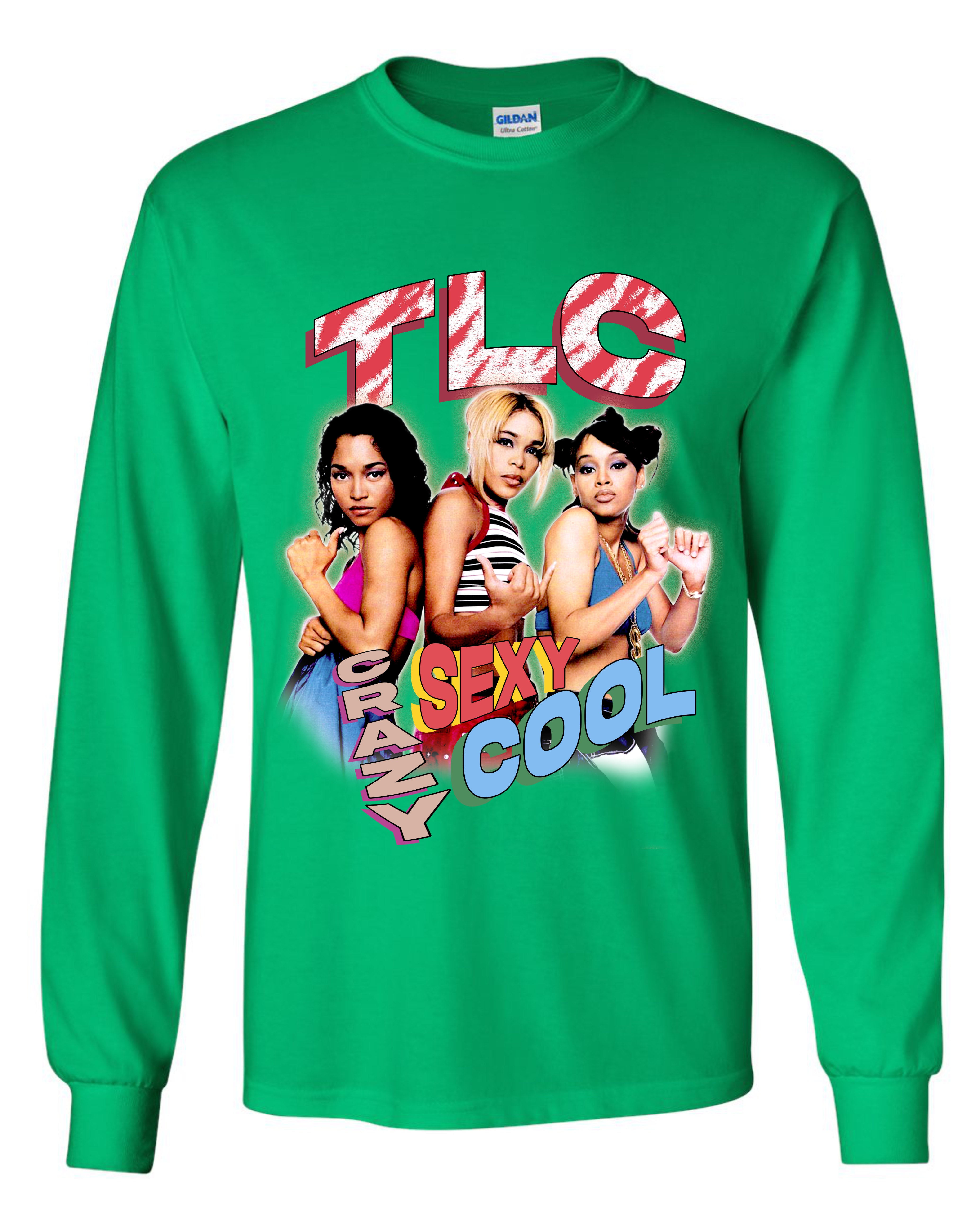 TLC Crazy Sexy Cool (Candy Cane Design) Long Sleeve Shirt