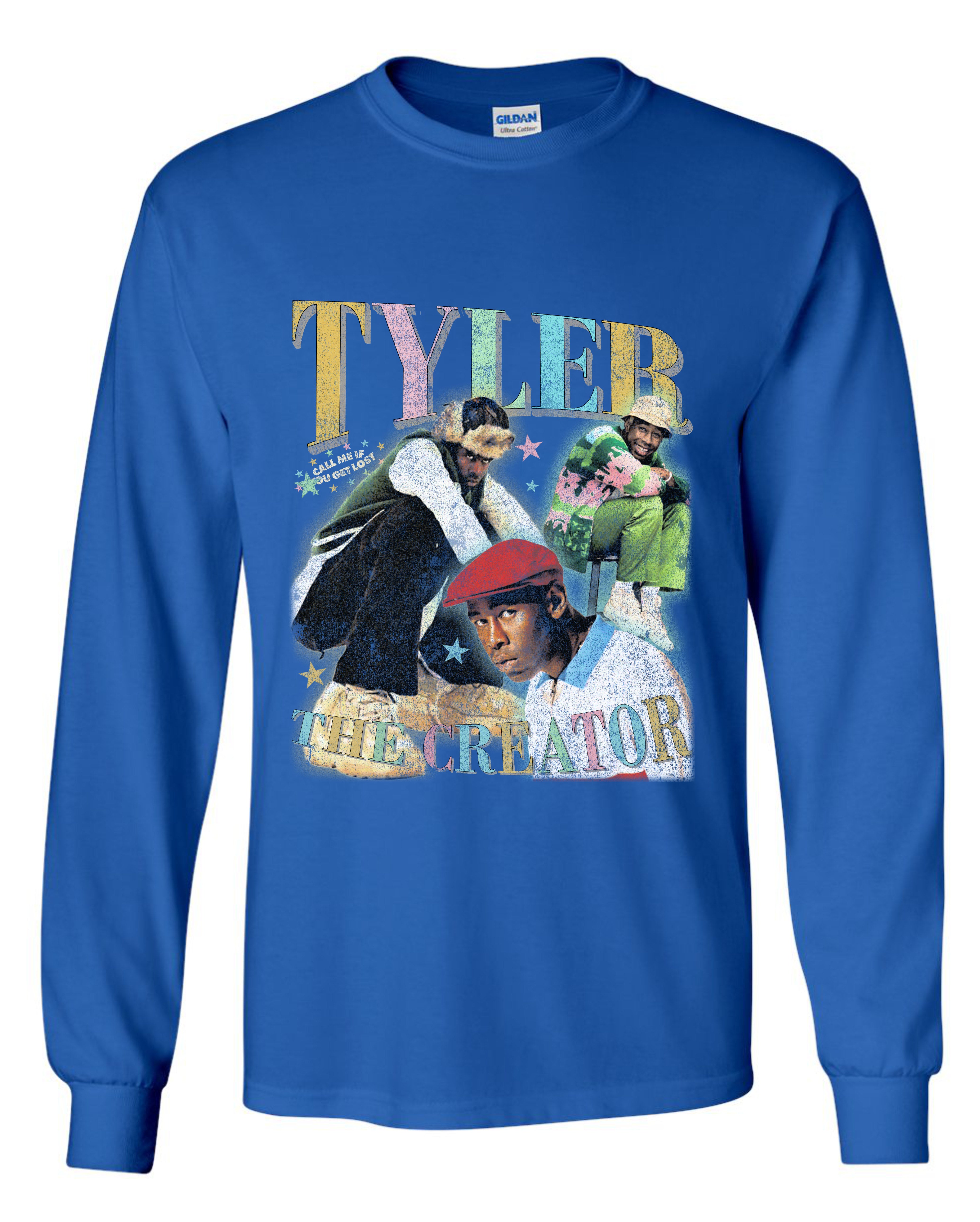 Tyler The Creator Distressed Design Long Sleeve Shirt