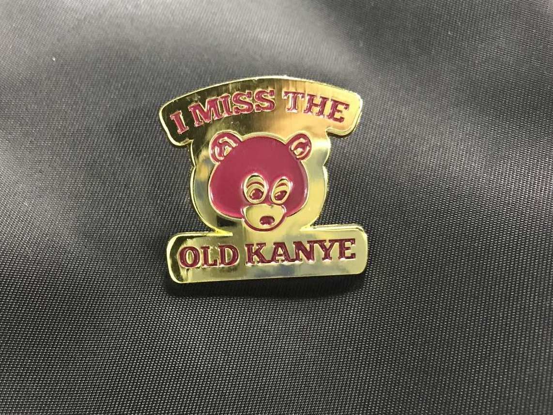 Kanye West - I Miss The Old Kanye Smaller Gold Pin