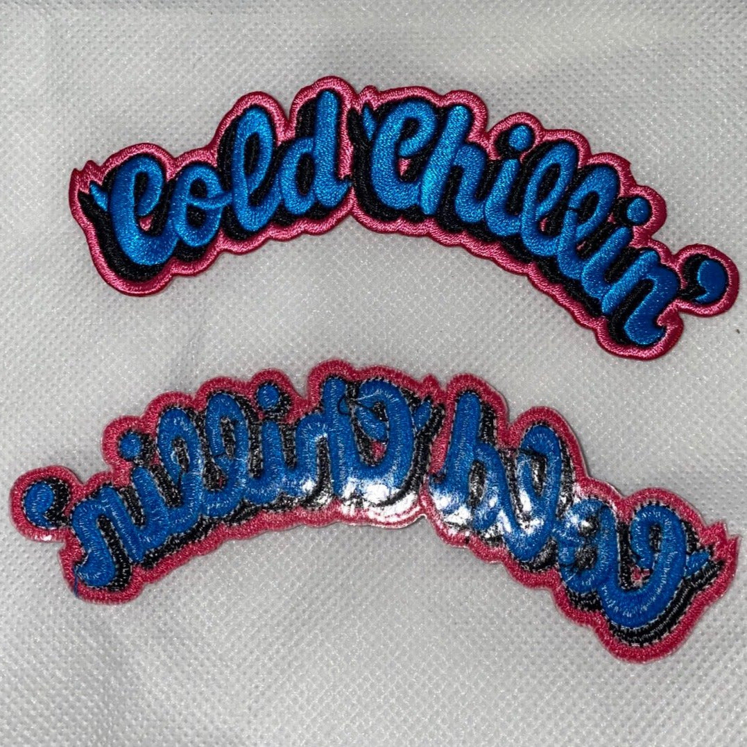 Cold Chillin' Pink and Blue Logo Patch