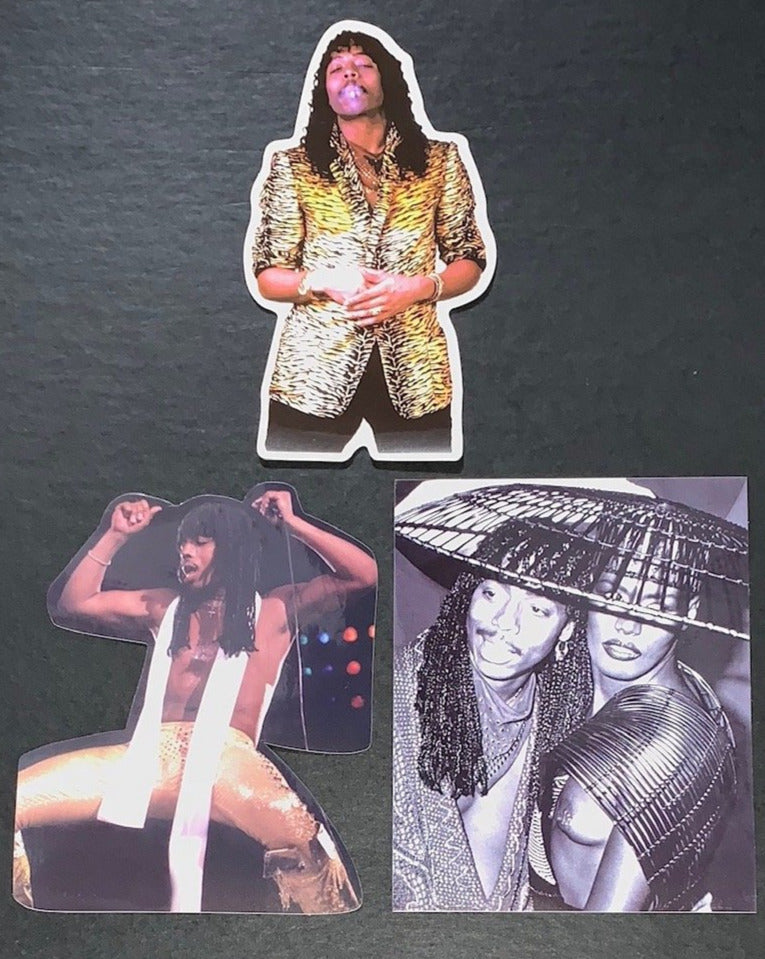 Rick James and Grace Jones Stickers