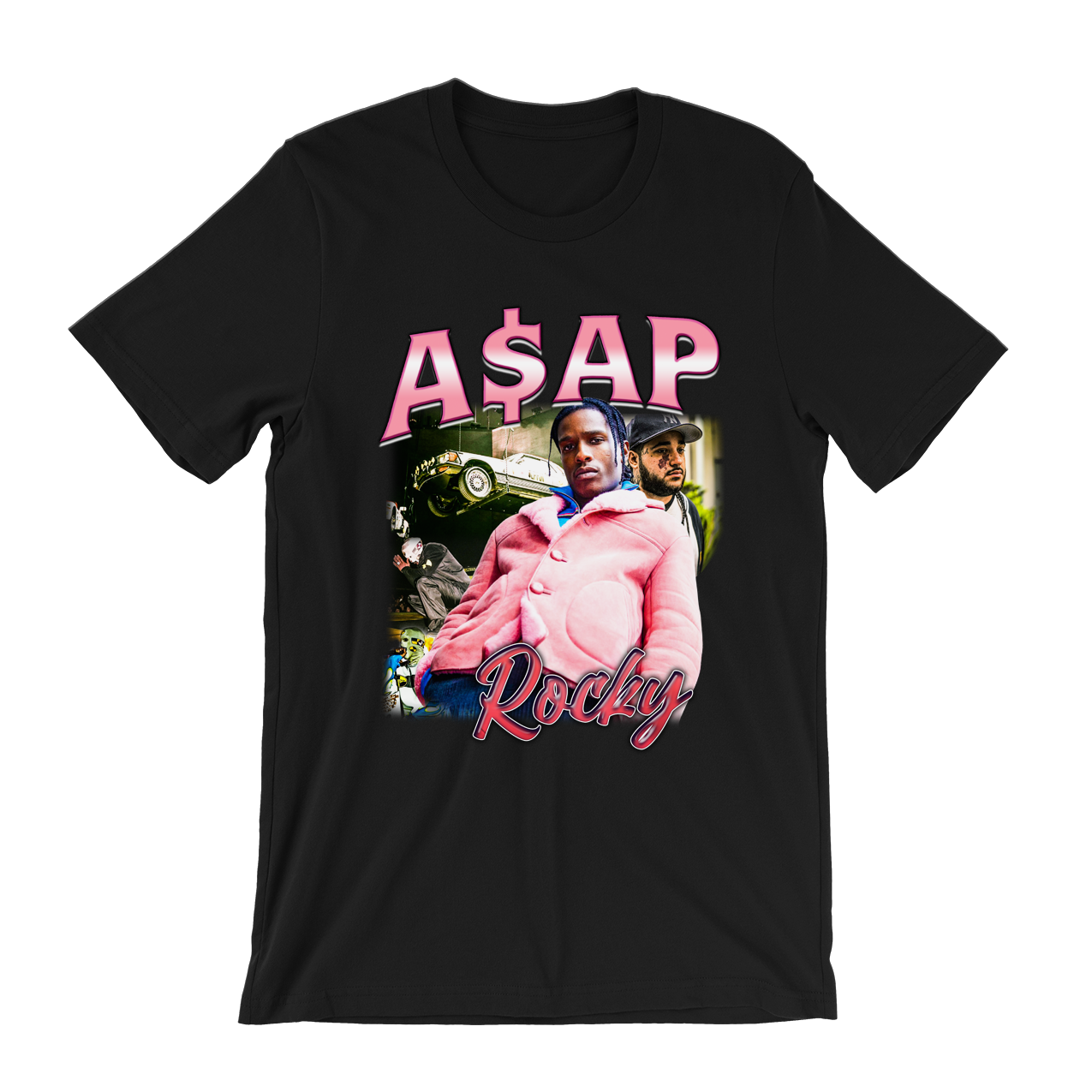 A$ap Rocky Pink Design T-Shirt