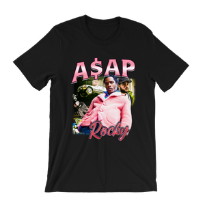 A$ap Rocky Pink Design T-Shirt