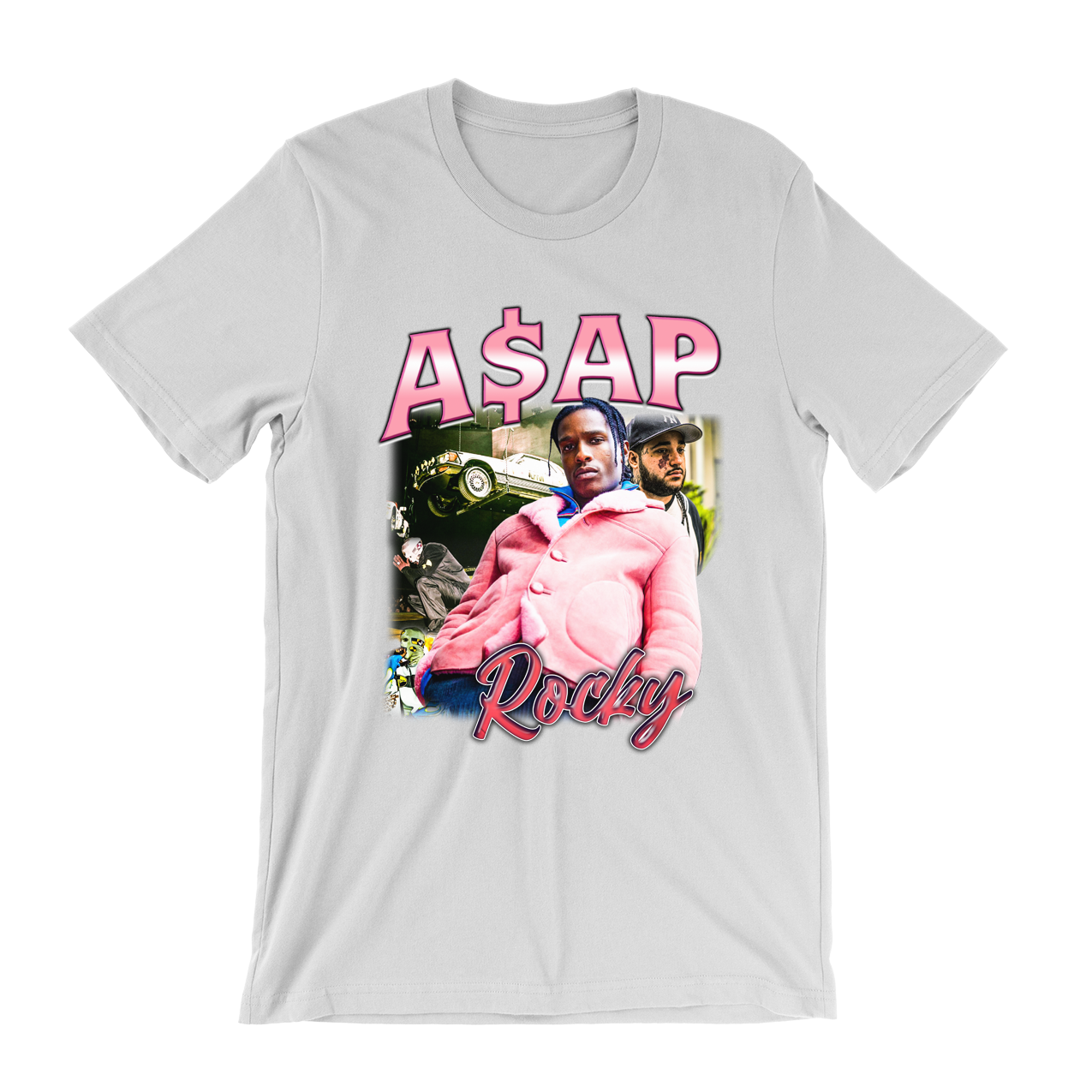 A$ap Rocky Pink Design T-Shirt