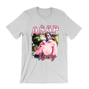 A$ap Rocky Pink Design T-Shirt