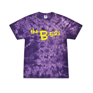 The B-52s Yellow Logo Tie Dye T-Shirt