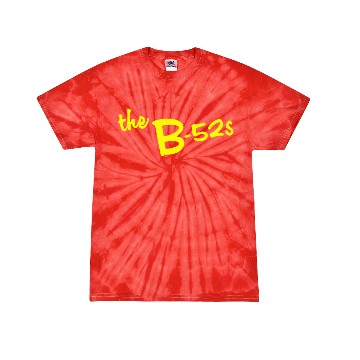 The B-52s Yellow Logo Tie Dye T-Shirt