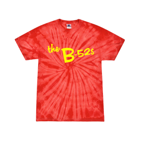 The B-52s Yellow Logo Tie Dye T-Shirt