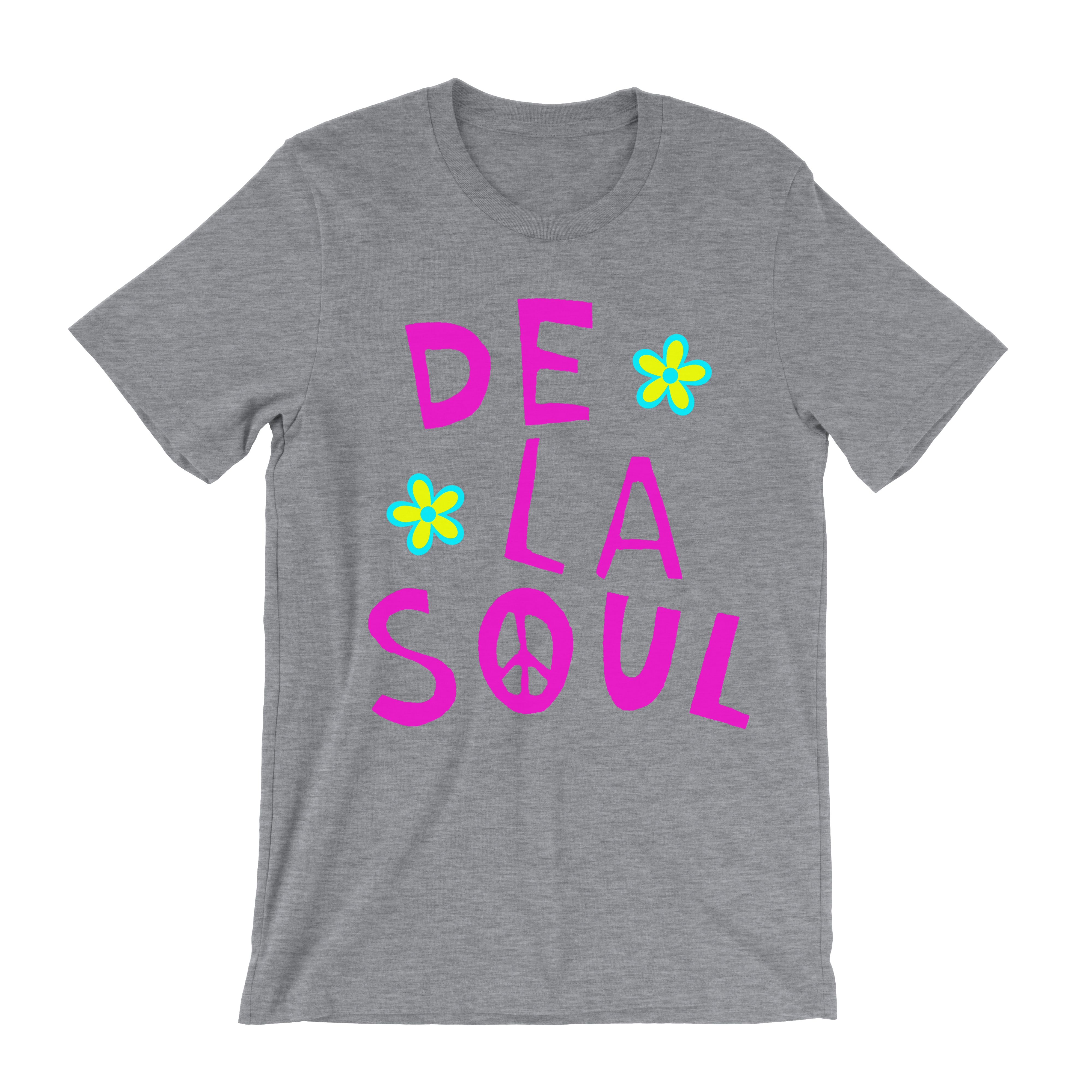 De La Soul Flower Pink Font T-Shirt