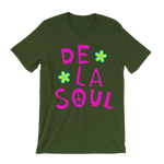 Load image into Gallery viewer, De La Soul Flower Pink Font T-Shirt
