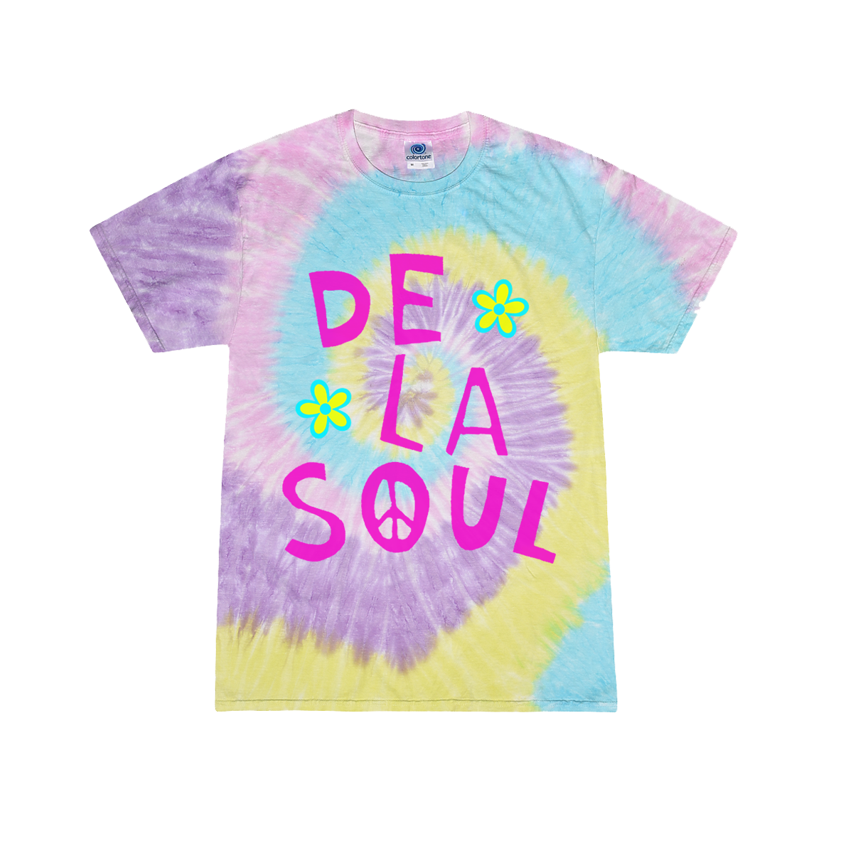 De La Soul Pink Peace Sign Tie Dye T-Shirt