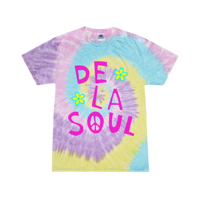 De La Soul Pink Peace Sign Tie Dye T-Shirt